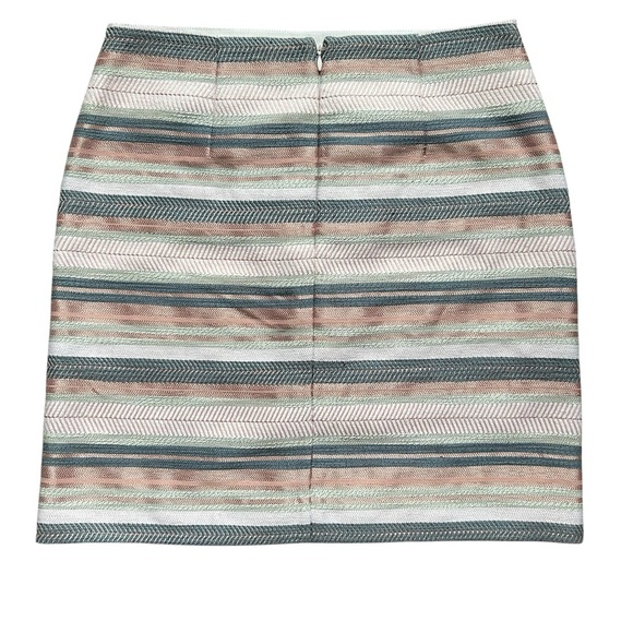 Loft Women’s Soft Hue Tapestry Like Stitched Skirt Size 4 - Picture 3 of 8